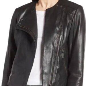 Halogen Leather Jacket